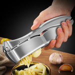 Aluminum Alloy, Easy to Use Kitchen Tool, Modern & Durable Garlic Crusher